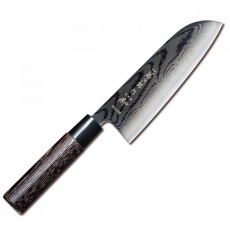Japonský Santoku nôž Tojiro Shippu Black 165mm