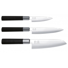 Sady kuchyňských nožů KAI Wasabi Black Set, 3 ks...