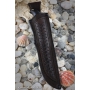 Outdoorový nôž VORSMA ULAN, Bulat, černý habr, melchior, 120 mm