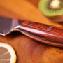 Nôž na chlieb a pečivo Dellinger Rose-Wood Damascus 210mm