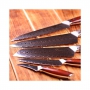 Japonský nôž na okrajovanie ovocia a zeleniny Dellinger Rose-Wood Damascus, 70mm
