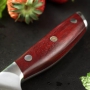 Japonský univerzálny nôž SANTOKU / Chef Dellinger Rose-Wood Damascus 175mm