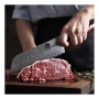 Japonský univerzálny nôž SANTOKU / Chef Dellinger Rose-Wood Damascus 175mm