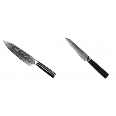 Šéfkucharský nôž Seburo SARADA II Damascus 190mm + Kuchynský univerzálny nôž Seburo SARADA Damascus 120mm
