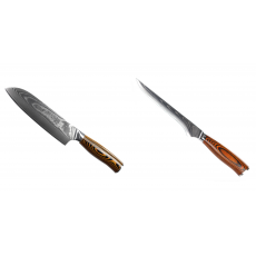 Santoku nôž Seburo SUBAJA II Damascus 190mm + Vykosťovací nôž Seburo SUBAJA Damascus 150mm