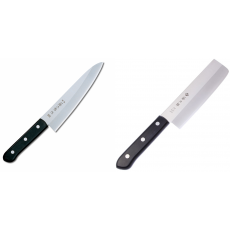 Japonský šéfkucharský nôž Tojiro Western, 180mm (F-312) + Japonský Nakiri nôž Tojiro Western 165mm