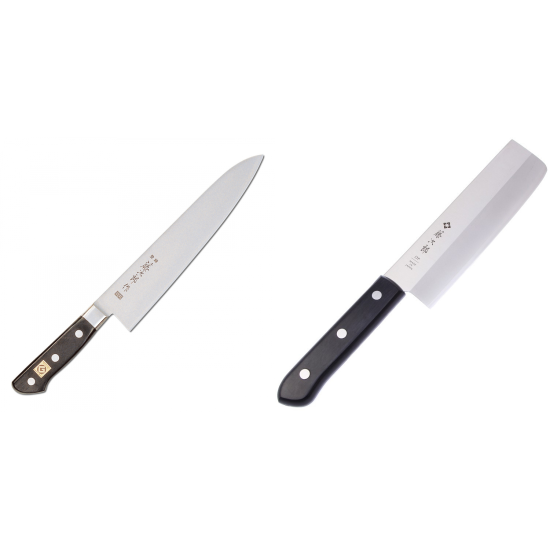 Japonský šéfkucharský nôž Tojiro Western 300mm + Japonský Nakiri nôž Tojiro Western 165mm