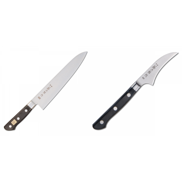 Japonský šéfkuchařský nůž Tojiro Western F-809, 240mm + Japonský lúpací nôž Tojiro Western 70mm