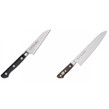 Japonský okrajovací nôž Tojiro Western 90mm + Japonský šéfkuchařský nůž Tojiro Western F-809, 240mm
