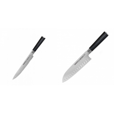 Filetovací nůž Samura MO-V (SM-0045), 230mm + Santoku nůž Samura Mo-V (SM-0094), 180mm