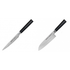Nůž na rajčata Samura MO-V (SM-0071), 120mm + Santoku nůž Samura Mo-V (SM-0094), 180mm