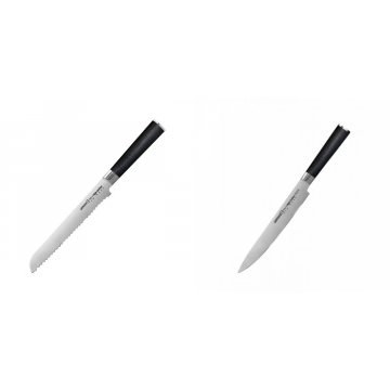 Nůž na chléb a pečivo Samura MO-V (SM-0055), 230 mm + Filetovací nůž Samura MO-V (SM-0045), 230mm