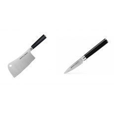 Kuchařský nůž-sekáček Samura Mo-V (SM-0040), 180mm + Nůž na...