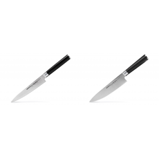 Univerzální nůž Samura Mo-V (SM-0023), 150 mm + Šéfkuchařský nůž Samura MO-V (SM-0085), 200mm