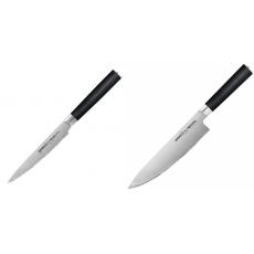 Nůž na rajčata Samura MO-V (SM-0071), 120mm + Šéfkuchařský nůž Samura MO-V (SM-0085), 200mm