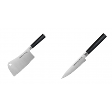Kuchařský nůž-sekáček Samura Mo-V (SM-0040), 180mm + Univerzální...