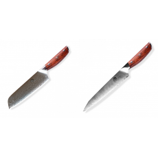 Japonský univerzálny nôž SANTOKU / Chef Dellinger Rose-Wood...