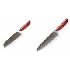 Japonský univerzálny nôž SANTOKU / Chef Dellinger Rose-Wood...