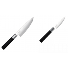 Wasabi Black Nôž šéfkuchára malý KAI 150mm + Univerzální nôž KAI...