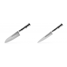Santoku nůž Samura Bamboo (SBA-0094), 160 mm + Univerzálny nôž Samura Bamboo (SBA-0023), 150 mm