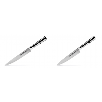 Filetovací nůž Samura Bamboo (SBA-0045), 200 mm + Univerzálny nôž Samura Bamboo (SBA-0023), 150 mm