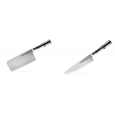 Kuchyňský nůž-sekáček Samura Bamboo (SBA-0040), 180 mm + Šéfkucharský nôž Samura Bamboo (SBA-0085), 200 mm