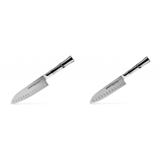 Santoku nůž Samura Bamboo (SBA-0094), 160 mm + Malý Santoku nůž Samura Bamboo (SBA-0093), 137 mm