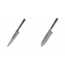 Univerzální nôž Samura Bamboo (SBA-0021), 125 mm + Malý Santoku nůž Samura Bamboo (SBA-0093), 137 mm