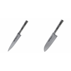 Univerzální nôž Samura Bamboo (SBA-0021), 125 mm + Santoku nůž Samura Bamboo (SBA-0094), 160 mm