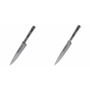 Univerzální nôž Samura Bamboo (SBA-0021), 125 mm + Filetovací nůž Samura Bamboo (SBA-0045), 200 mm