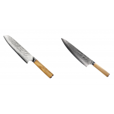 Santoku nôž Seburo HOKORI Damascus 180mm + Šéfkucharský nôž...