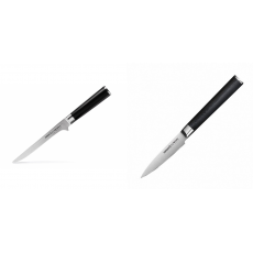Vykosťovací nůž Samura MO-V (SM-0063), 150mm + Nůž na ovoce a zeleninu Samura Mo-V (SM-0010), 90mm