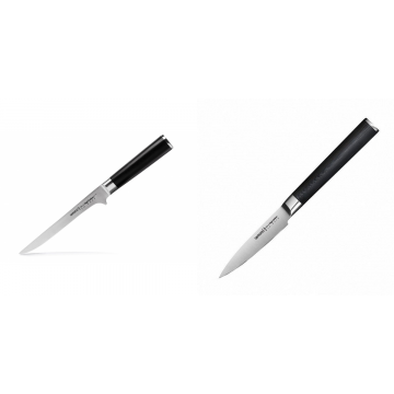 Vykosťovací nůž Samura MO-V (SM-0063), 150mm + Nůž na ovoce a zeleninu Samura Mo-V (SM-0010), 90mm