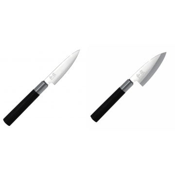 Univerzální nôž KAI Wasabi Black, 100 mm + Wasabi Black Deba KAI 105mm