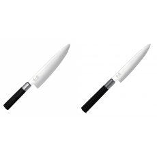 Wasabi Black Nôž šéfkuchára KAI 200mm + Univerzální nôž KAI Wasabi Black (6715U), 150 mm