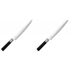Nôž plátkovací KAI Wasabi Black, 230 mm + Wasabi Black Nôž na...