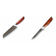 Japonský univerzálny nôž SANTOKU / Chef Dellinger Rose-Wood...