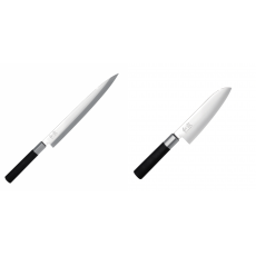 Wasabi Black Yanagiba KAI 240 mm + Wasabi Black Santoku KAI 165mm
