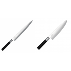 Wasabi Black Yanagiba KAI 240 mm + Wasabi Black Nôž šéfkuchára KAI 200mm