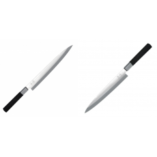 Wasabi Black Yanagiba KAI 240 mm + Plátkovací nůž KAI Wasabi Black Yanagiba, 210mm