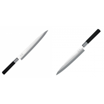 Wasabi Black Yanagiba KAI 240 mm + Plátkovací nůž KAI Wasabi Black Yanagiba, 210mm