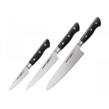 Súprava kuchynských nožov Samura PRO-S, SP-0230 (90 mm, 145mm, 200mm), darčeková krabička