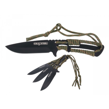 Sada vrhacích nožov Cold Steel (TH-44KVD3PK) 9" Paracord Sheath 102mm 3ks