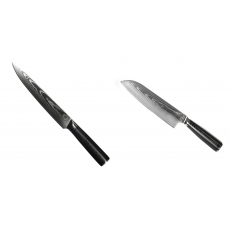 Filetovací nôž Seburo SARADA Damascus 200mm + Santoku nôž Seburo SARADA Damascus 190mm