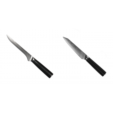 Vykosťovací nôž Seburo SARADA Damascus 140mm + Kuchynský univerzálny nôž Seburo SARADA Damascus 120mm