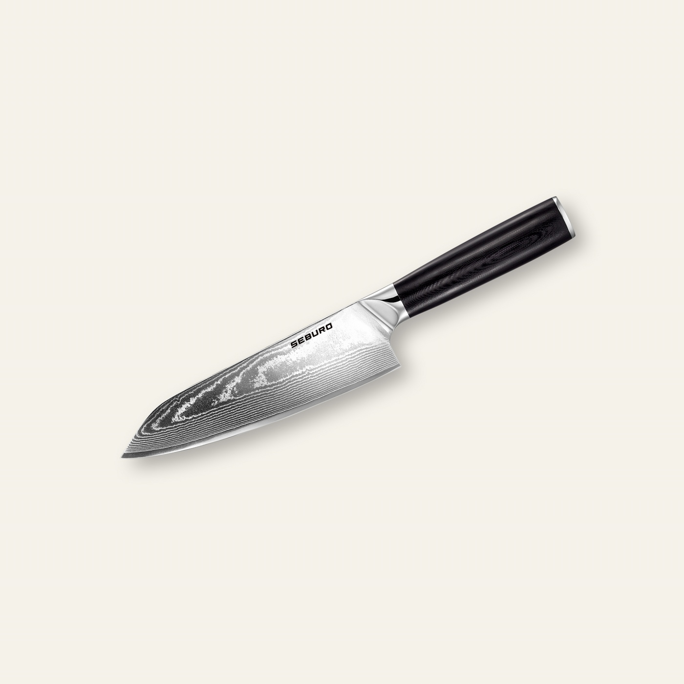 Kiritsuke (majster-šéf, santoku) nôž Seburo SARADA Premium Damascus 180mm