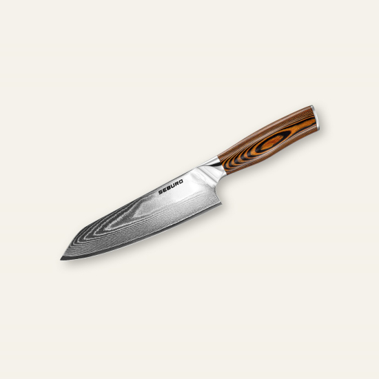Kiritsuke (majster-šéf, santoku) nôž Seburo SUBAJA Damascus 180mm