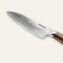 AKCIA 1+1 Plátkovací nôž Seburo SUBAJA Damascus 195mm + Kiritsuke (majster-šéf, santoku) nôž Seburo SUBAJA Damascus 180mm
