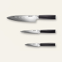 Sada kuchynských nožov Seburo SARADA Damascus 3ks (séfkuchařský nôž 200mm, univerzální nôž 130mm, nôž na ovocie a zeleninu 95mm)