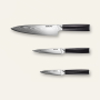 Sada kuchynských nožov Seburo SARADA Premium Damascus 3ks (šéfkuchařský nôž 200mm, univerzální nôž 130mm, nôž na ovocie a zeleninu 95mm)